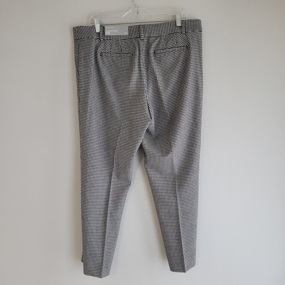 NWT Talbots Hampshire Ankle Pants - Houndstooth Size 14P - Picture 5 of 14